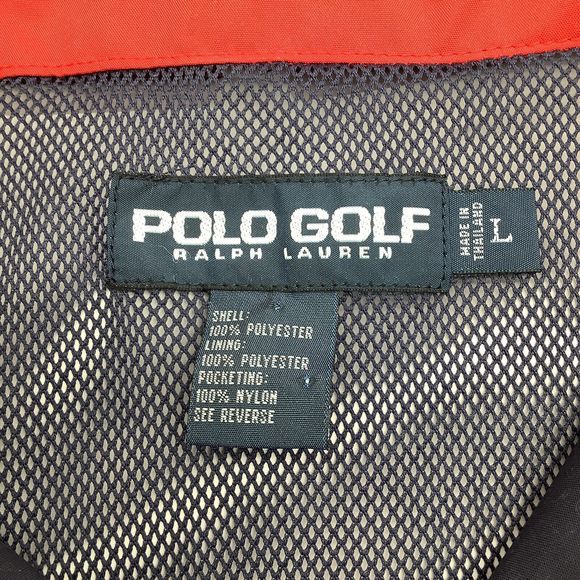 Ralph Lauren Polo‎ Golf Mens Long Sleeve 1/4 Zip Windbreaker Size Large - Picture 4 of 6